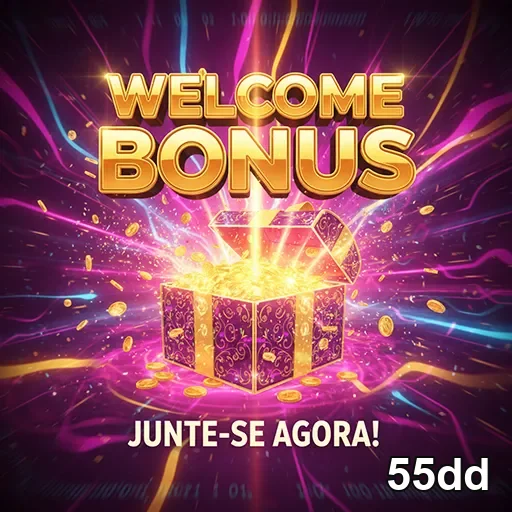 Imagem promocional do site 55dd destacando o bônus 05, com elementos visuais relacionados a apostas e destaque de bônus